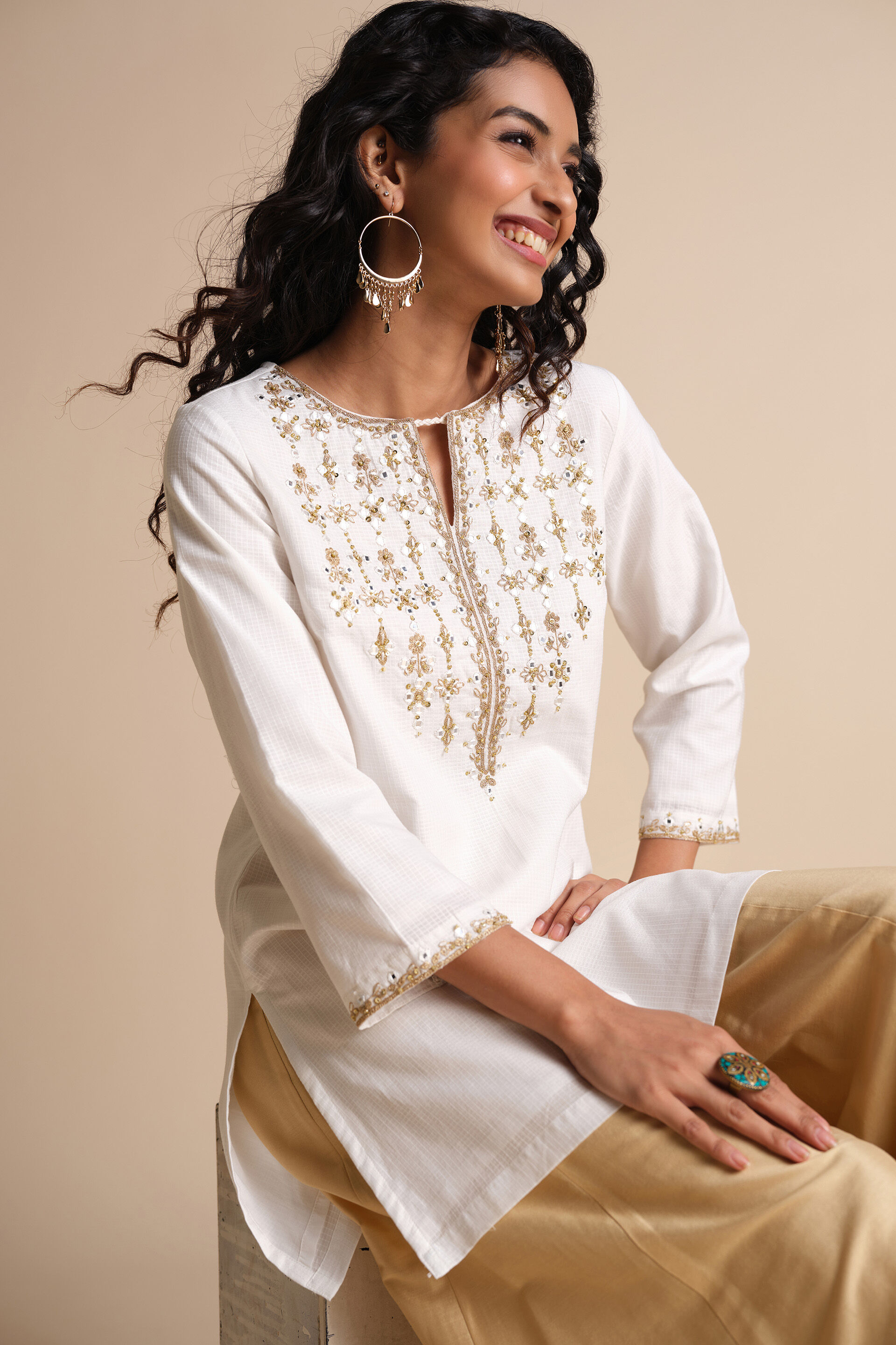 Shaguft Tunic, White, image 2